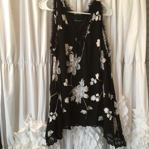 Sexy Floral V-Neck Tank